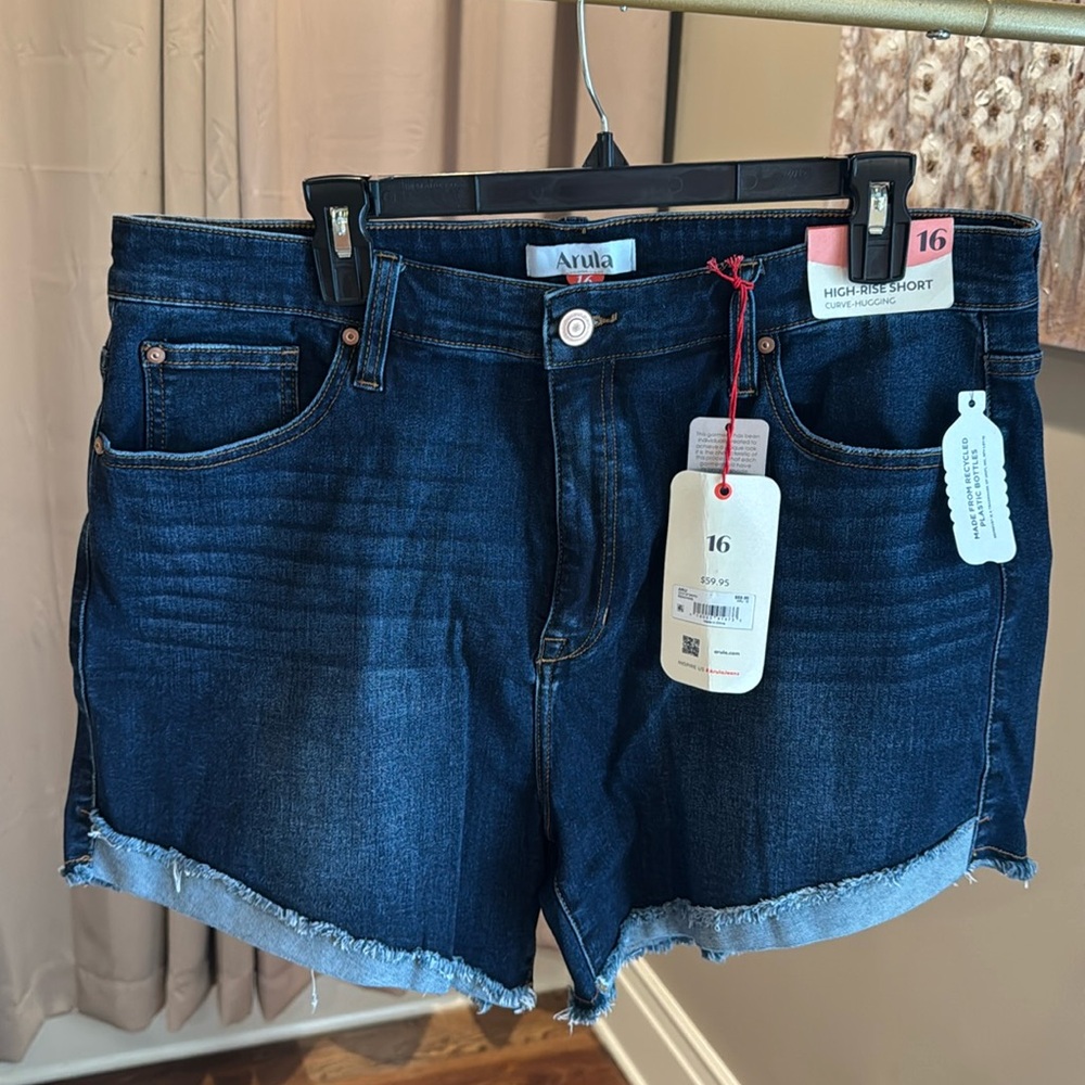 Arula Curve Hugging Denim Shorts